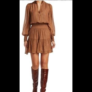 A.L.C. Silvie Smocked Mini Dress 12